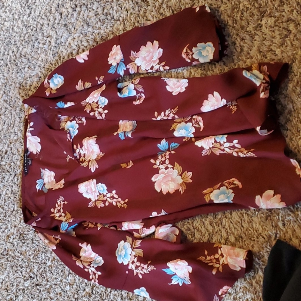 Flower quarter sleeve